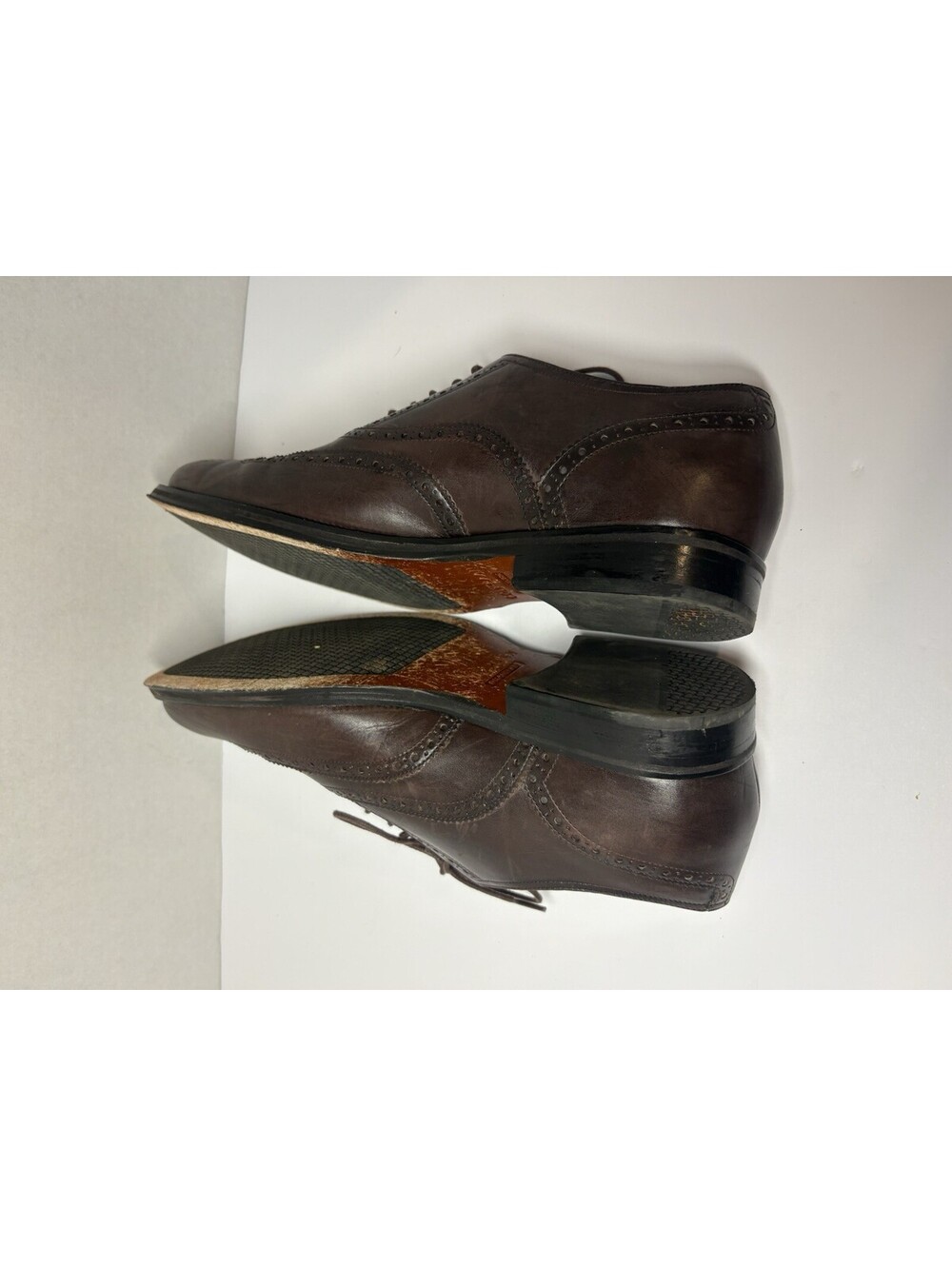 Cole Haan Men's Brown Leather Wingtip Brogue Oxford Dress Shoes US 10 M - Picture 9 of 11